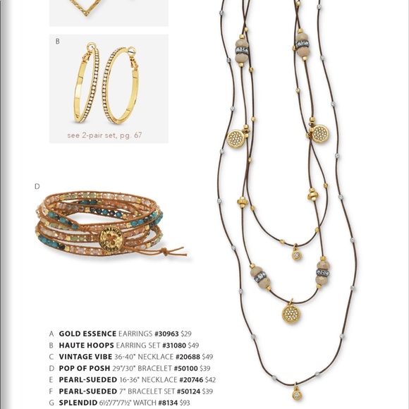 NWOT Premier Designs “Vintage Vibe” 3-strand necklace - Picture 2 of 6